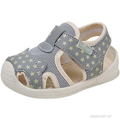 Baby Summer Sandals Mesh Rubbler Sole Outdoor Athletic Strap Breathable Closed-Toe for Boys Girls