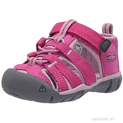 KEEN Toddler's Seacamp 2 CNX Closed Toe Sandal Very Berry/Dawn Pink 4 T (Toddler's) US