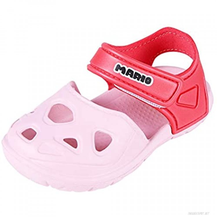 Toddler Girl Boy Summer Closed Toe Sandals Anti-slip Lightweight Beach Clog Shoes For Little Kids