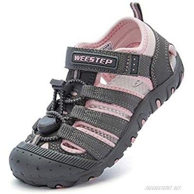 Weestep Boys and Girls Closed Toe Quick Dry Beach Hiking Sandal