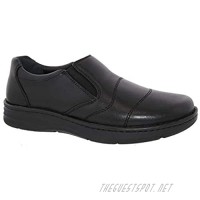 Drew Men Fairfield 43906 Black/Calf Leather 9 XX-Wide (6E) US