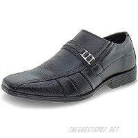 Mens Slip on Formal Working Shoes Rubber Sole Non Slip Black (Black Numeric_10_Point_5)