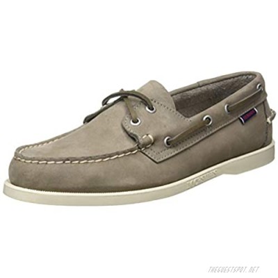 Sebago Men's Docksides Portland Nubuk 7000GA0 Boat Shoes (Mid Grey 985) 9.5 UK