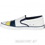Sperry Top-Sider Cutter Slip On Nautical Stripe Sneaker Men 11 White