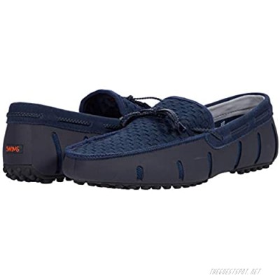 SWIMS Lace Loafer Woven Driver Navy 10 M