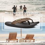 COFACE Mens Flip Flops With Yoga Foam Comfortable Soft Thong Sandals For Outdoor Summer Fashion Beach