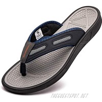 JHFEAW Flip Flop Mens Indoor and Outdoor Beach Thong Sandals