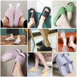 Litfun Platform Slide Sandals for Men Women Lightweight Open Toe Shower Shoes