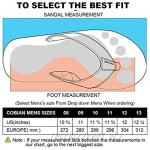 Men Sandals Flip Flop with Orthotic For Flat Feet Plantar Fasciitis Arch Support Athletic Slide Sandals for Men with Soft Cushion Footbed