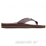 Rainbow Sandals Men's Leather Double Layer with Arch Wide Strap