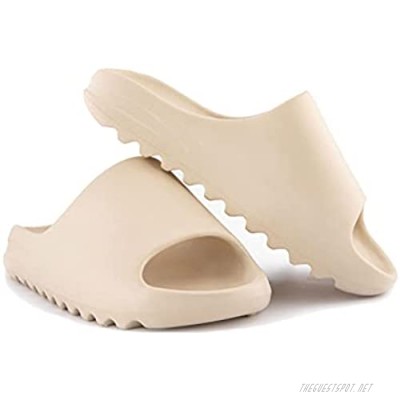 Unisex Slide Sandal Summer Slippers Non-Slip Soft Pool Slides Indoor & Outdoor House Slides Slippers Light Weight EVA Yee-zy Slides Shoes for Mens - Womens - Teenager BEIGE