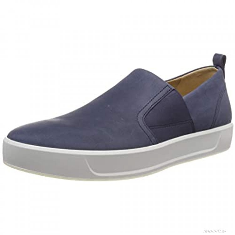 ECCO Herren Slip On Soft 8 Schuhe Blau