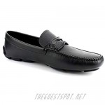Prada Men's Saffiano Calf Leather and Crocodile Driving Loafer Shoes Nero 2DD001