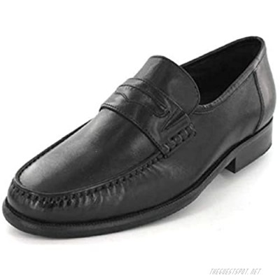 Sioux Men's Ched XL Loafers Black Schwarz 22410 8 Wide