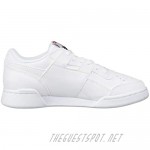 Reebok Unisex-Adult Workout Plus Sneaker White/Skull Grey/Red/Black 10.5 M US