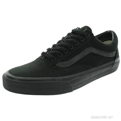 Vans Men's Old Skool Skate Shoes 9.5 (Black/Black) Black/Black (Canvas)