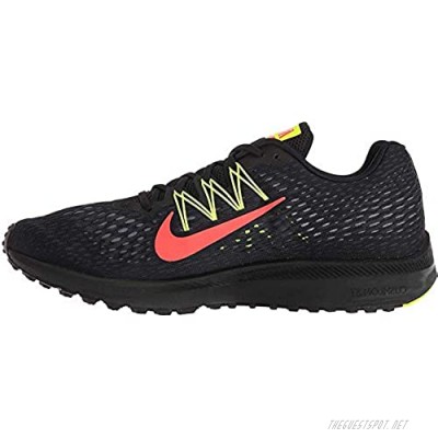 Nike Men's Air Zoom Winflo 5 (Black/Bright Crimson-Volt 9.5)