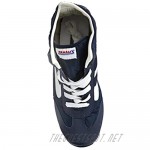 PANAM Tennis Shoes - Classic & Iconic - Handcrafted Zapatillas - Navy Blue Hi-Top - (US) Men