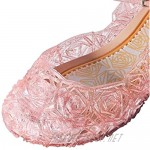 ON Princess Girls Queen Dress Up Cosplay Jelly Shoes for Kids Toddler Dance Party Sandals Mary Janes