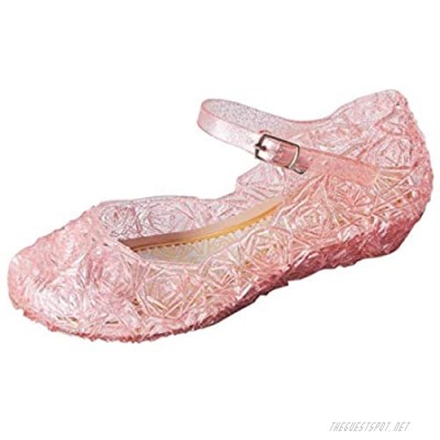 ON Princess Girls Queen Dress Up Cosplay Jelly Shoes for Kids Toddler Dance Party Sandals Mary Janes