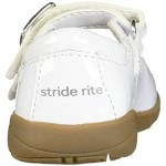 Stride Rite Baby-Girl's Ava Casual Mary Jane Flat White 5 M US Toddler