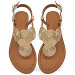SAMRITA Women’s Thong Sandals Comfortable Flat fashion Summer Flat Sandals Shoes