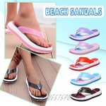 Flip Flops Women Ladies Yoga Mat Comfortable Walking Thong Sandals Rainbow Wedges Beach Shoes Ladies Slippers Slip On Indoor Outdoor for Summer