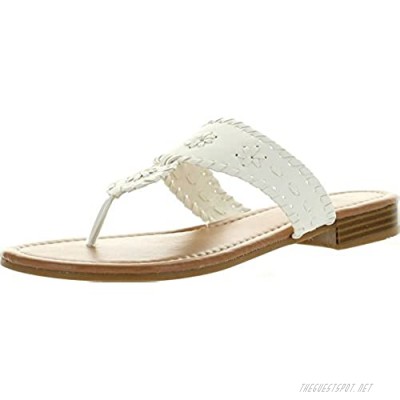 Pierre Dumas Womens Rosetta 1 Fashion Flip Flop Sandals White 5.5