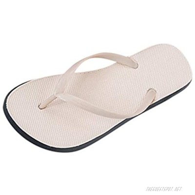 Unisex Thong Flip Flops Non-Slip Comfortable Beach Flat Slippers Shower & Water Sandals for Pool Beach Dorm and Gym