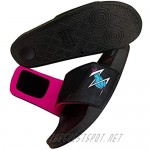 Men's Athletic Adjustable lovers Slide Sandals with Velcro Lightweight Comfort Slip On Sport Slippers