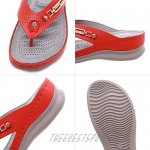 ZAPZEAL Wedge Sandals for Women Clip Toe Platform Flip Flops Summer Boho Beach Sandals LadiesComfort Low Heels Walking Shoes Slide Sandals Size 6-10 US
