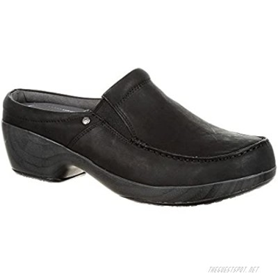 4Eursole Comfort 4Ever Women's Black Moc-Toe Slide Size 8(W)