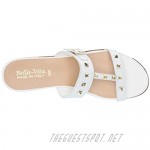 Bella Vita womens Slide Sandal White Leather 6 US