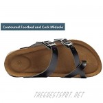 CareBey Women's Casual Cork Sole Slide Sandals