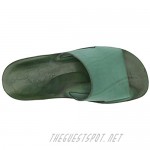 Bashan Molded - Leather Platform Slide Sandal - Green
