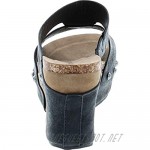 Pierre Dumas Women's Hester-7 Studded Platform Wedge Sandals Black 8.5M