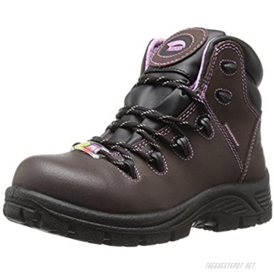 Avenger Womens Brown Leather Comp Toe WP PR EH 6in Hiker Work Boots