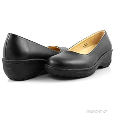 Laforst Darling Manmade Upper Slip Resistant Waitress Server Fashion Slip On Shoes