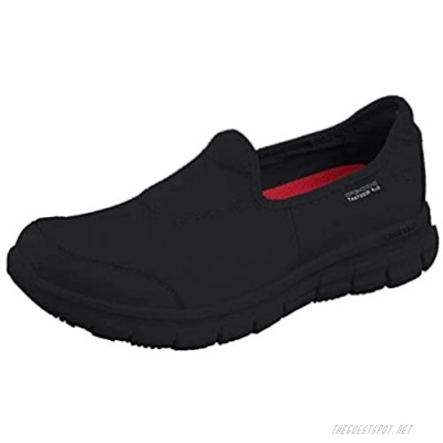 Skechers for Work Women's Sure Track Slip Resistant Shoe Black
