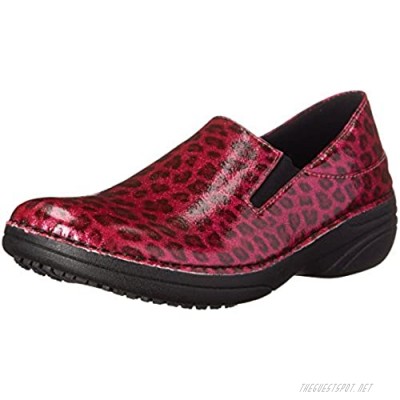 Spring Step Women's Ferrara Work Shoe Pink Leopard 6 M US