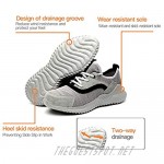 Truaimix Work Safety Shoes Hiking Shoes Breathable Outdoor Steel Toe Footwear Slip Resistant Lightweight Industrial and Construction Advisable Shoes for Men and Women
