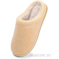 AIDERLY Womens Mens Slippers Fluffy Plush Lined House Shoes Outdoor Indoor Comfy