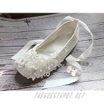 Bow Dream Bridal Slippers Comfortable Wedding Shoes for Dancing