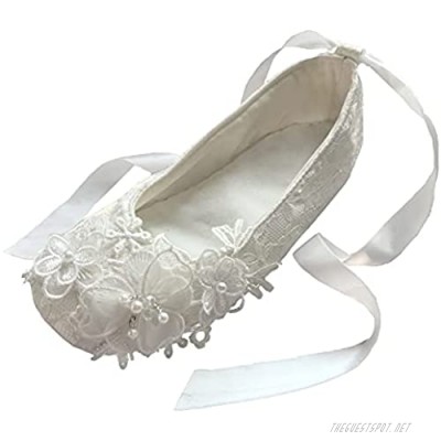 Bow Dream Bridal Slippers Comfortable Wedding Shoes for Dancing
