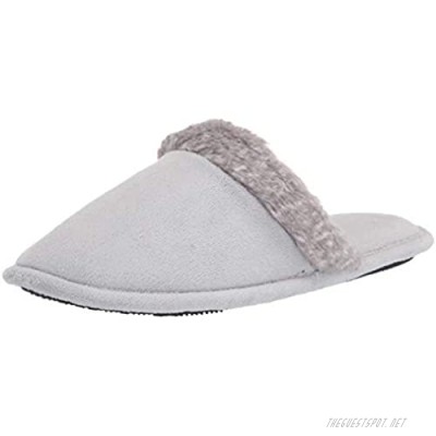 isotoner Women's Microterry Spa Clog Slipper with Enhanced Heel Cushion