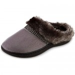 isotoner Women's Recycled Microsuede Mallory Hoodback Slipper Ash 8.5-9