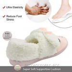 Sanfiago Cute Lamb Home Slippers for Women Girls with Heel Furry Memory Foam Sheep Rubber Sole Cozy House Shoes Indoor & Outdoor