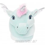 Silver Lilly Pegasus Slippers - Plush Animal Slippers w/ Comfort Foam Support