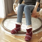 Women Comfort Warm Fluffy Faux Fur Slipper Boots Soft Memory Foam Ankle Booties House Pull on Shoes Anti-Slip Sole Indoor Outdoor