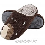 Women's Cute Animal Warm Slippers Memory Foam Cotton Home Slippers Soft Fleece Plush House Slippers Indoor Outdoor
